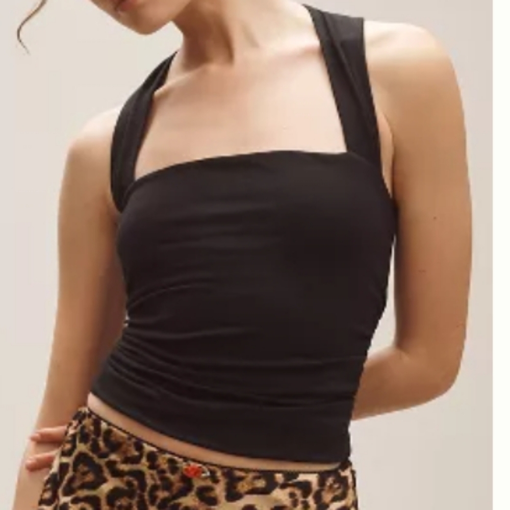 NWT Anthropologie Maeve Black Women's Top,Sz XL